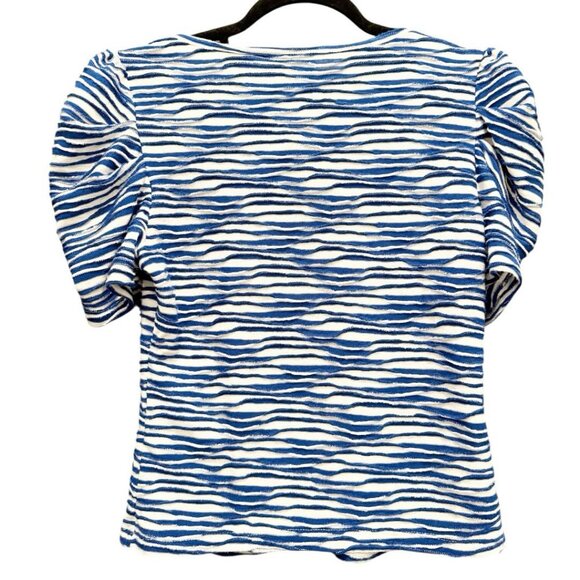 Anthropologie Maeve Puff Sleeve Cutout Top - Picture 5 of 10